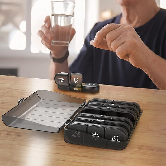 Portable 3 Times a Day Weekly Supplement/Pill Organiser