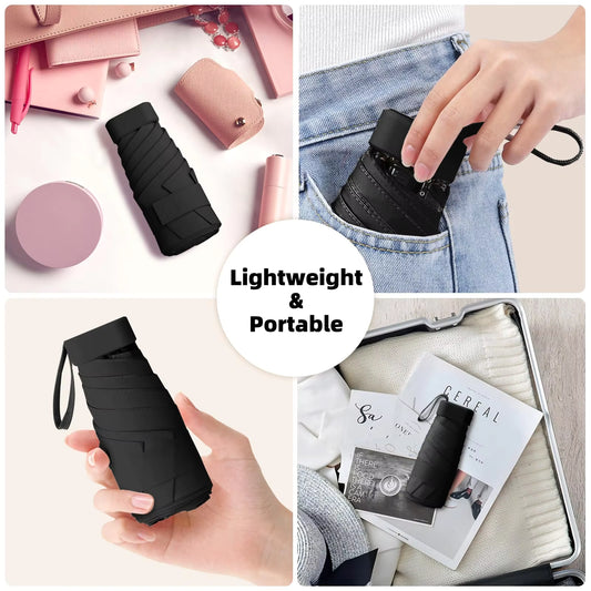 Ultra-Compact Travel Umbrella with Case