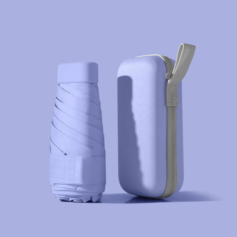 Ultra-Compact Travel Umbrella with Case