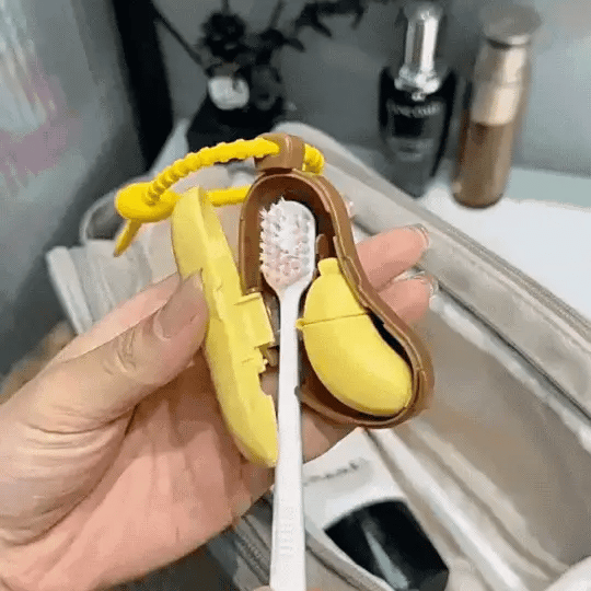 Banana Travel Toothbrush Holder