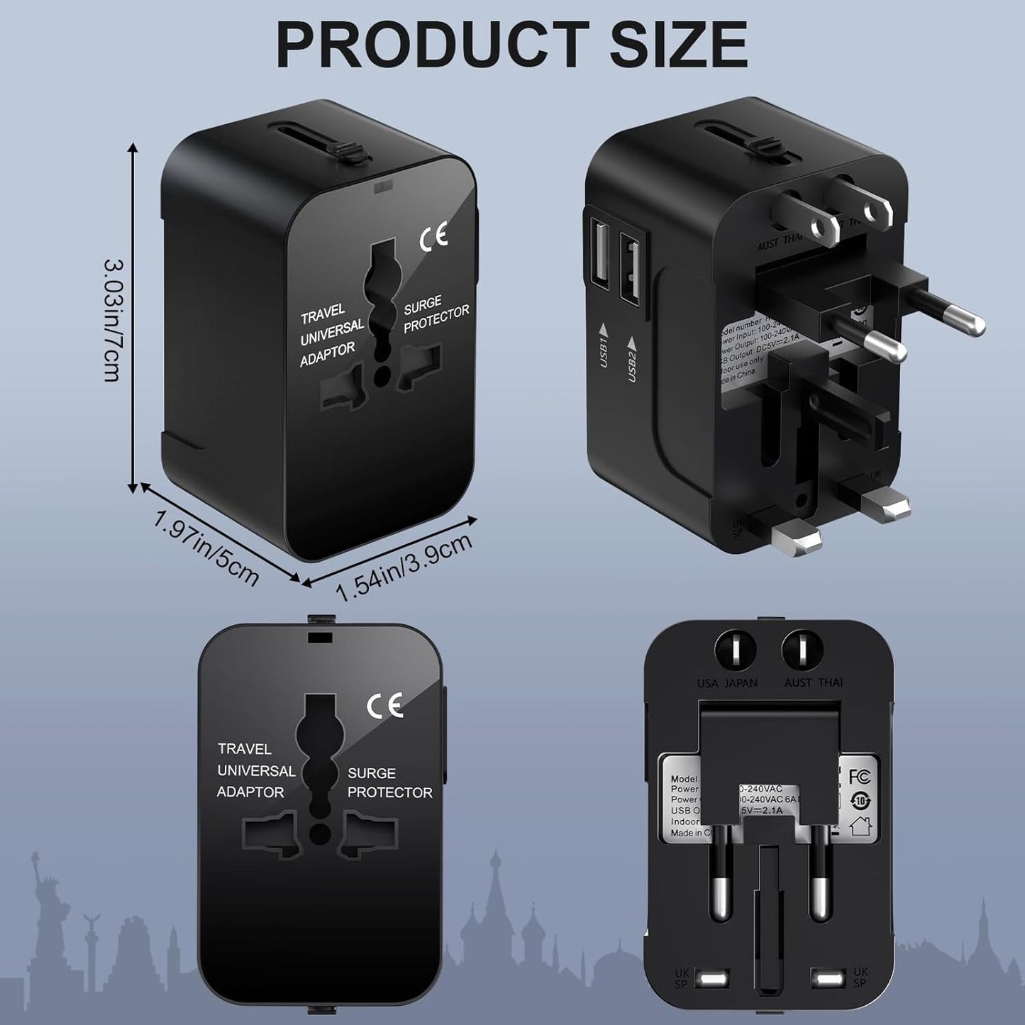 All in One - Worldwide Travel Adapter